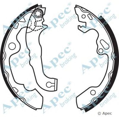 APEC BRAKING shu584 -  Комплект тормозных колодок